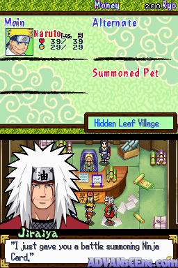 Naruto Path of the Ninja 2 screenshot 3 for Nintendo DS